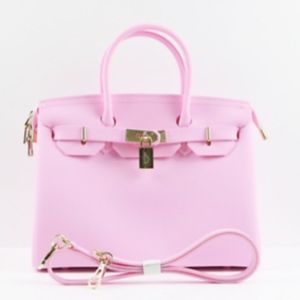 NEW Matte Bubble Gum Pink Vegan Handbag Purse Tote